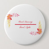 Badge Rond 10 Cm Bouton rond Good Morning & Good Night Round (Devant)