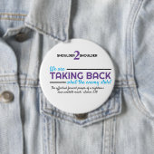 Badge Rond 10 Cm Bouton S2S de reprise simple (En situation)