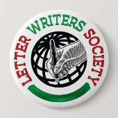 Badge Rond 10 Cm Bouton Société des rédacteurs de lettres (Devant)