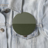 Badge Rond 10 Cm Bouton Split Vert Moss Moderne - Personnalisable (En situation)