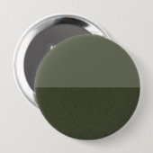Badge Rond 10 Cm Bouton Split Vert Moss Moderne - Personnalisable (Devant & derrière)