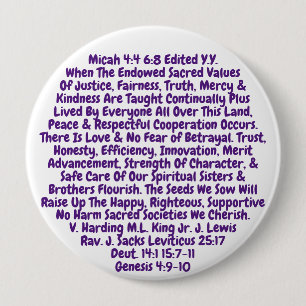 Badge Rond 10 Cm Bouton Toutes les valeurs dont nous avons besoin