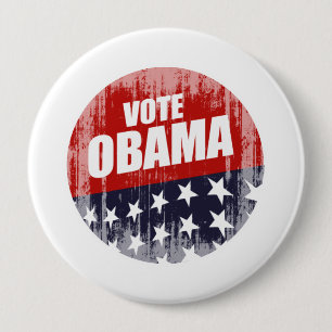 Badge Rond 10 Cm BOUTON Vintage.png d'OBAMA de VOTE