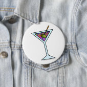 BADGE ROND 10 CM BOUTONS D'ART DE MARTINI (En situation)