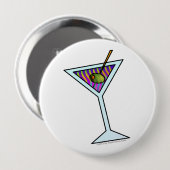 BADGE ROND 10 CM BOUTONS D'ART DE MARTINI (Devant & derrière)