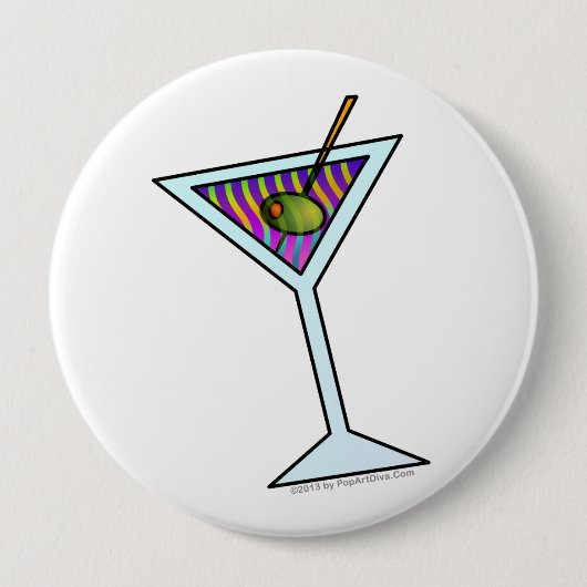 BADGE ROND 10 CM BOUTONS D'ART DE MARTINI (Devant)
