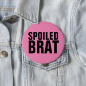 BADGE ROND 10 CM BOUTONS DE BRAT ÉPOUSÉS (En situation)