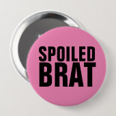 BADGE ROND 10 CM BOUTONS DE BRAT ÉPOUSÉS (Devant & derrière)