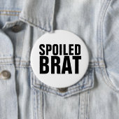 BADGE ROND 10 CM BOUTONS DE BRAT ÉPOUSÉS (En situation)