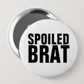 BADGE ROND 10 CM BOUTONS DE BRAT ÉPOUSÉS (Devant & derrière)