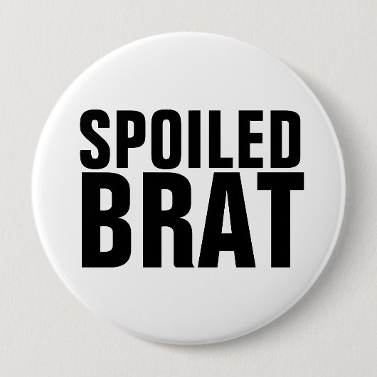 BADGE ROND 10 CM BOUTONS DE BRAT ÉPOUSÉS (Devant)