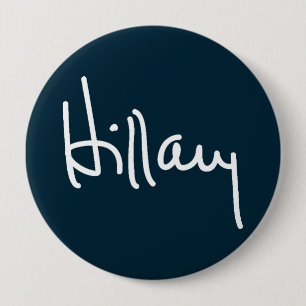 Badge Rond 10 Cm Boutons de campagne de signature de Hillary