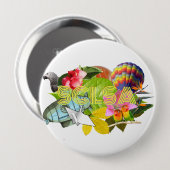 Badge Rond 10 Cm Boutons de SCLSA (Devant & derrière)