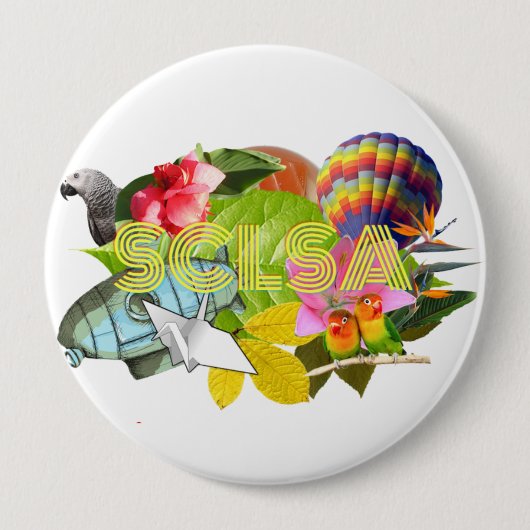 Badge Rond 10 Cm Boutons de SCLSA (Devant)