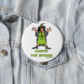 Badge Rond 10 Cm Boutons politiques effrayants (En situation)