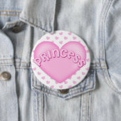 Badge Rond 10 Cm Boutons roses de princesse Heart Backpack Pins (En situation)