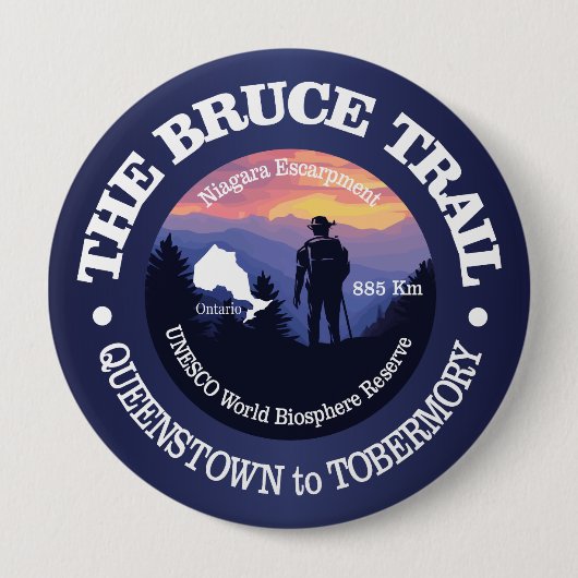 Badge Rond 10 Cm Bruce Trail (rd2) (Devant)