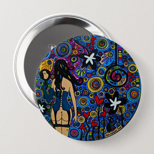 Badge Rond 10 Cm Button Mirror (Devant & derrière)
