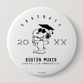 Badge Rond 10 Cm cacahuètes | Snoopy Graduate (Devant)