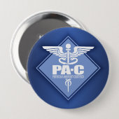 Badge Rond 10 Cm Cad PA-C (diamant) (Devant & derrière)