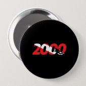 Badge Rond 10 Cm Cadeau de plongée - 2000th Dive - Diver Down Divin (Devant & derrière)