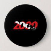 Badge Rond 10 Cm Cadeau de plongée - 2000th Dive - Diver Down Divin (Devant)