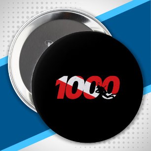 Badge Rond 10 Cm Cadeau de plongée en scaphandre - 1000e plongée -
