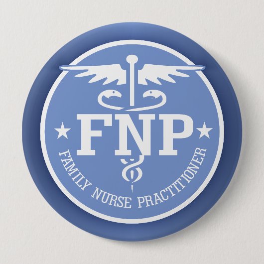 Badge Rond 10 Cm Cadeaux Caduceus FNP2 (Devant)