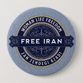 Badge Rond 10 Cm Cadeaux de Noël en vrac persan pour les camarades  (Devant)