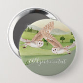Badge Rond 10 Cm CADEAUX OWL - Personnalisés (Devant & derrière)