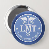 Badge Rond 10 Cm Caduceus LMT 2 (Devant & derrière)