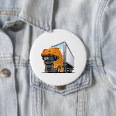 Badge Rond 10 Cm Camion de dessin (En situation)