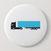 Badge Rond 10 Cm Camions de transport semi-remorque (Devant)