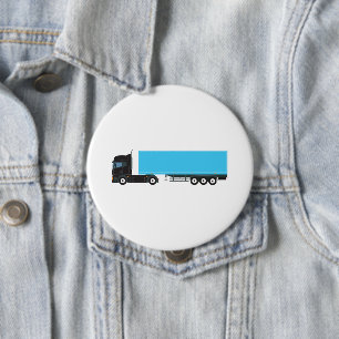 Badge Rond 10 Cm Camions de transport semi-remorque
