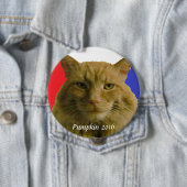 Badge Rond 10 Cm Campagne électorale citrouille 2016 (En situation)