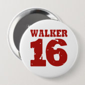 Badge Rond 10 Cm Campagne Jersey du marcheur 16 affligé (Devant & derrière)