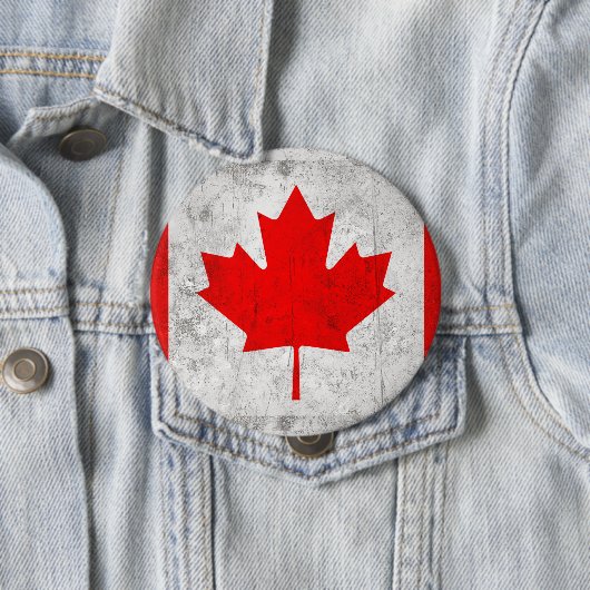 Badge Rond 10 Cm Canada (En situation)