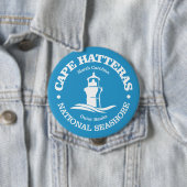 Badge Rond 10 Cm Cape Hatteras (phare) (En situation)