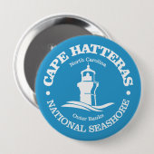 Badge Rond 10 Cm Cape Hatteras (phare) (Devant & derrière)
