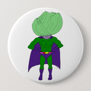 Badge Rond 10 Cm Capitaine Cabbage