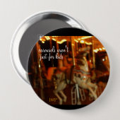 Badge Rond 10 Cm Carrousel… (Devant & derrière)