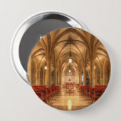 Badge Rond 10 Cm Cathédrale nationale de Washington Bethlehem Chape (Devant & derrière)