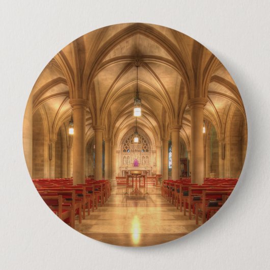 Badge Rond 10 Cm Cathédrale nationale de Washington Bethlehem Chape (Devant)