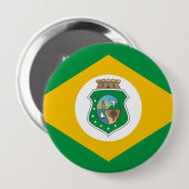 Badge Rond 10 Cm Ceara, Brésil (Devant & derrière)