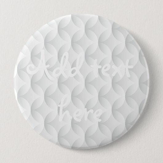 Badge Rond 10 Cm Cercle blanc en relief (Devant)