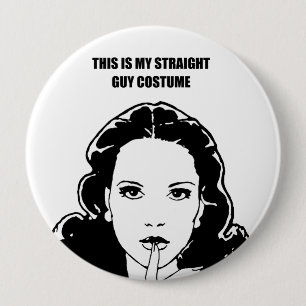 Badge Rond 10 Cm C'est mon costume droit de type