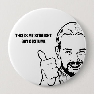 Badge Rond 10 Cm C'est mon costume droit de type