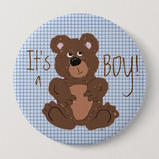 Badge Rond 10 Cm C'est un petit bouton (Devant)