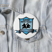 Badge Rond 10 Cm CGAG 4" BOUTON bleu/blanc (En situation)