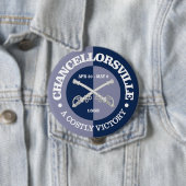 Badge Rond 10 Cm Chancellorsville (B&G) (En situation)
